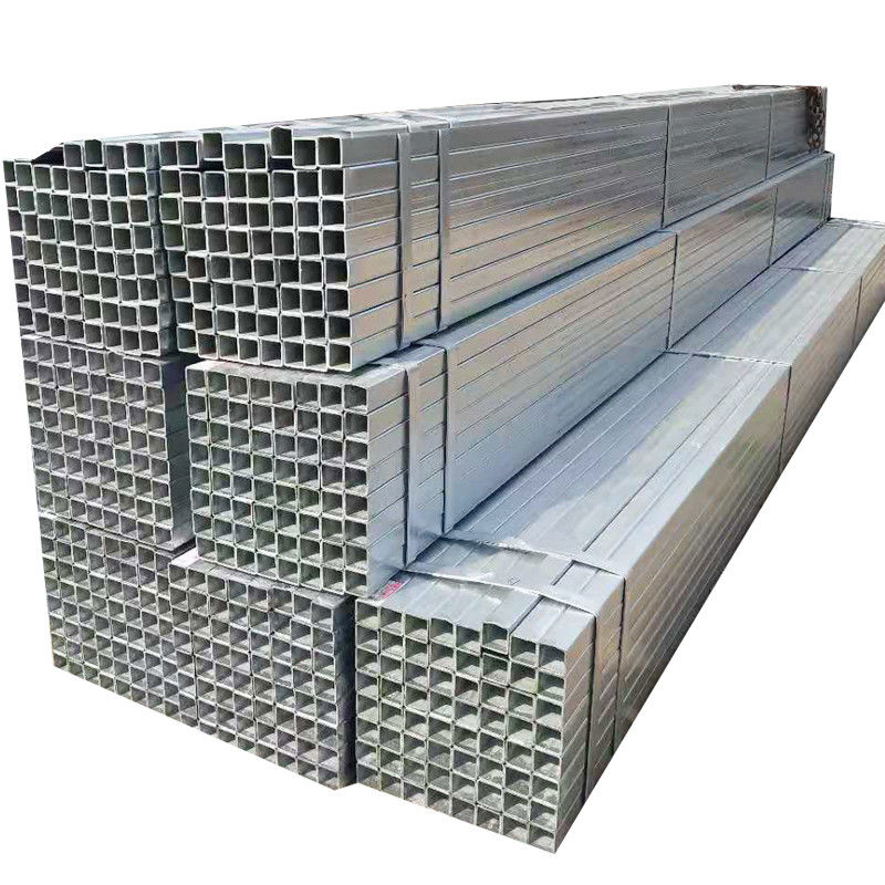 Ms Tubo de aço galvanizado quadrado rectangular e oculto, com protector de ponta de tubo de plástico