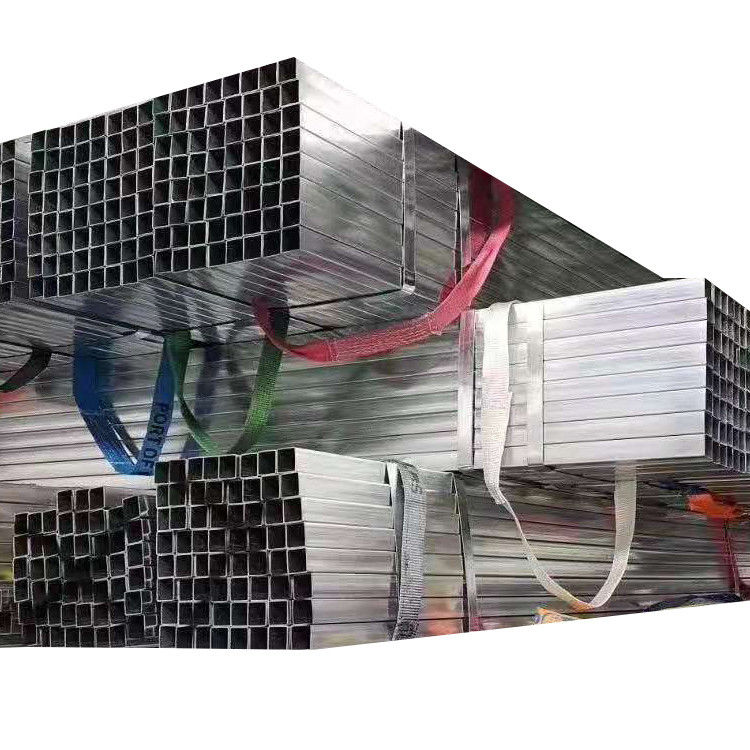 API Pipe Prime ASTM 50 x 50 Tubos quadrados para carports Tubos galvanizados quadrados e 1-6m de comprimento