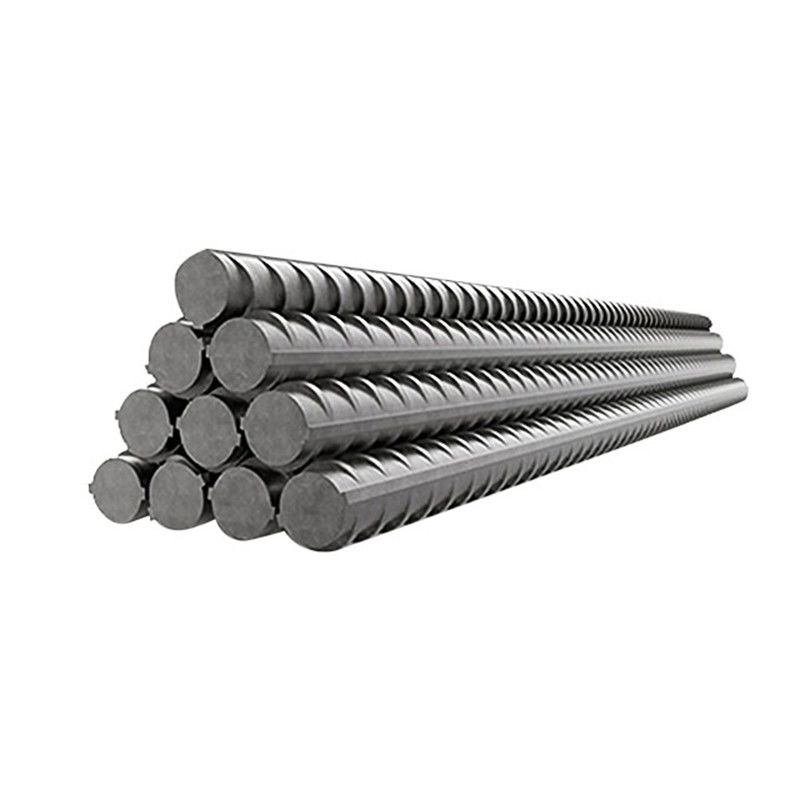 Barras redondas de reforço de aço Gr60 40 Y12 Tmt de ferro com nervuras pretas de carbono médio e baixo para decoração de casas de pontes