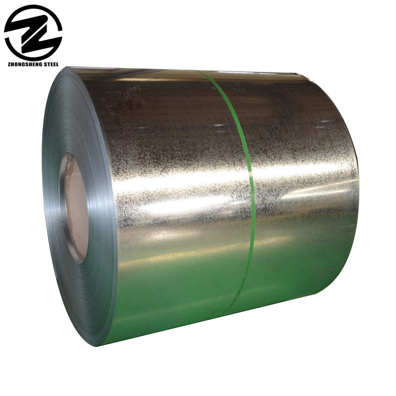 Folha de aço GI mergulhada a quente bobina de aço galvanizada com espelho regular e espessura de 0,3 2 mm