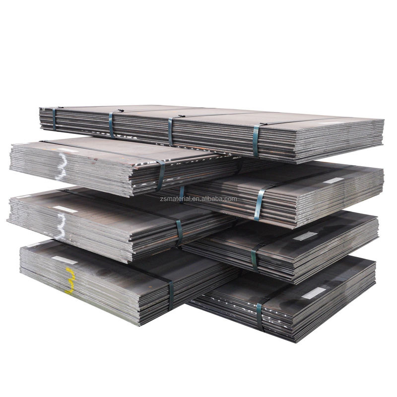 Chapa de aço de 4 mm, 6 mm e 8 mm de aço carbono HRC laminada a quente, chapa de aço carbono preto