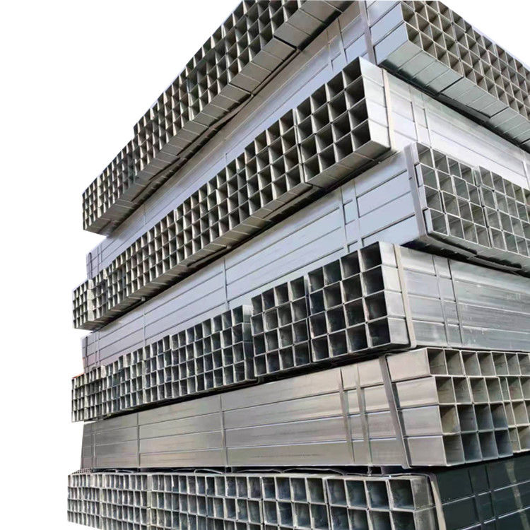 Tubo galvanizado de grande diâmetro, quadrado, retangular, tubo de canalização de aço com tubo de aço galvanizado a quente e espessura de 1 mm-12 mm