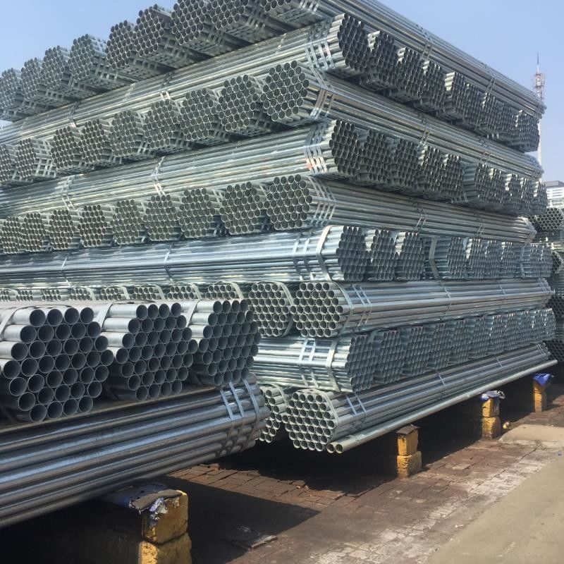 Forma de secção redonda ASTM A106 Sch 40 ERW GI Tubo de aço galvanizado com tolerância ± 1%