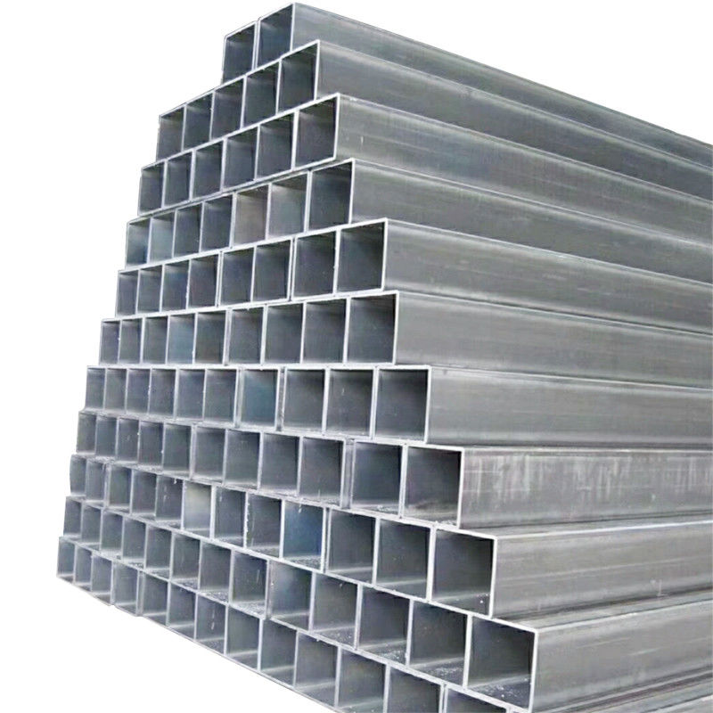 Faturamento por peso real Tubos e tubos de aço galvanizados quadrados soldados quadrados comprimento 12 m